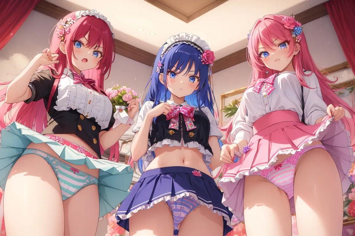 ハーレム-妹系女子-嫌な顔-パンチラ-18