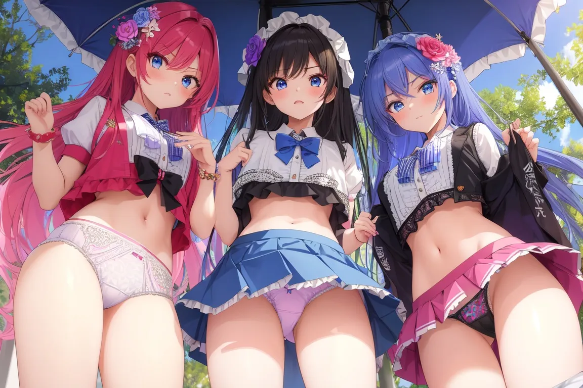 ハーレム-妹系女子-嫌な顔-パンチラ-19