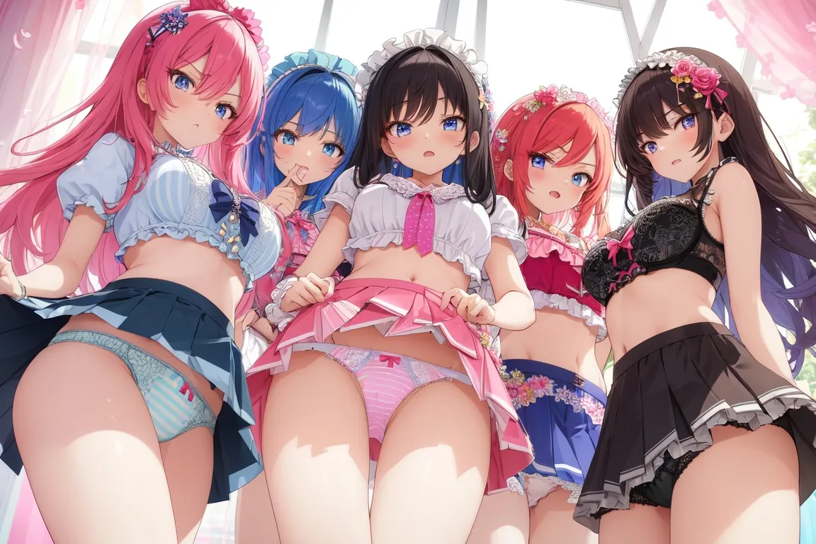 ハーレム-妹系女子-嫌な顔-パンチラ-4